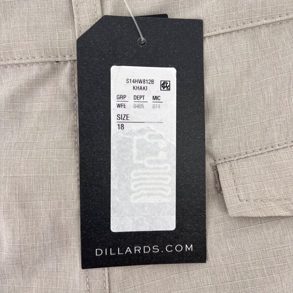 First Waves Boys Rip Stop Cargo Shorts Size 18 Khaki - Picture 4 of 6